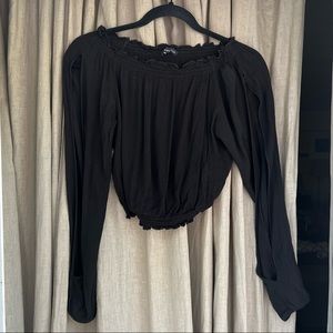 Brandy Melville off the shoulder arm cut out top